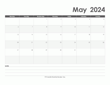 calendar may 2024 holidays