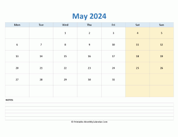 may 2024 editable calendar